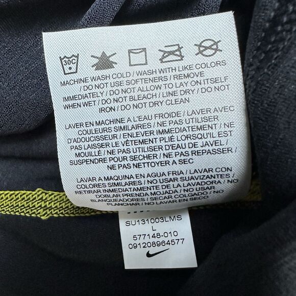 Nike Pro Womens LIVESTRONG Tank Top Black Yellow Racerback Sze L New Bold Sporty - Picture 8 of 10